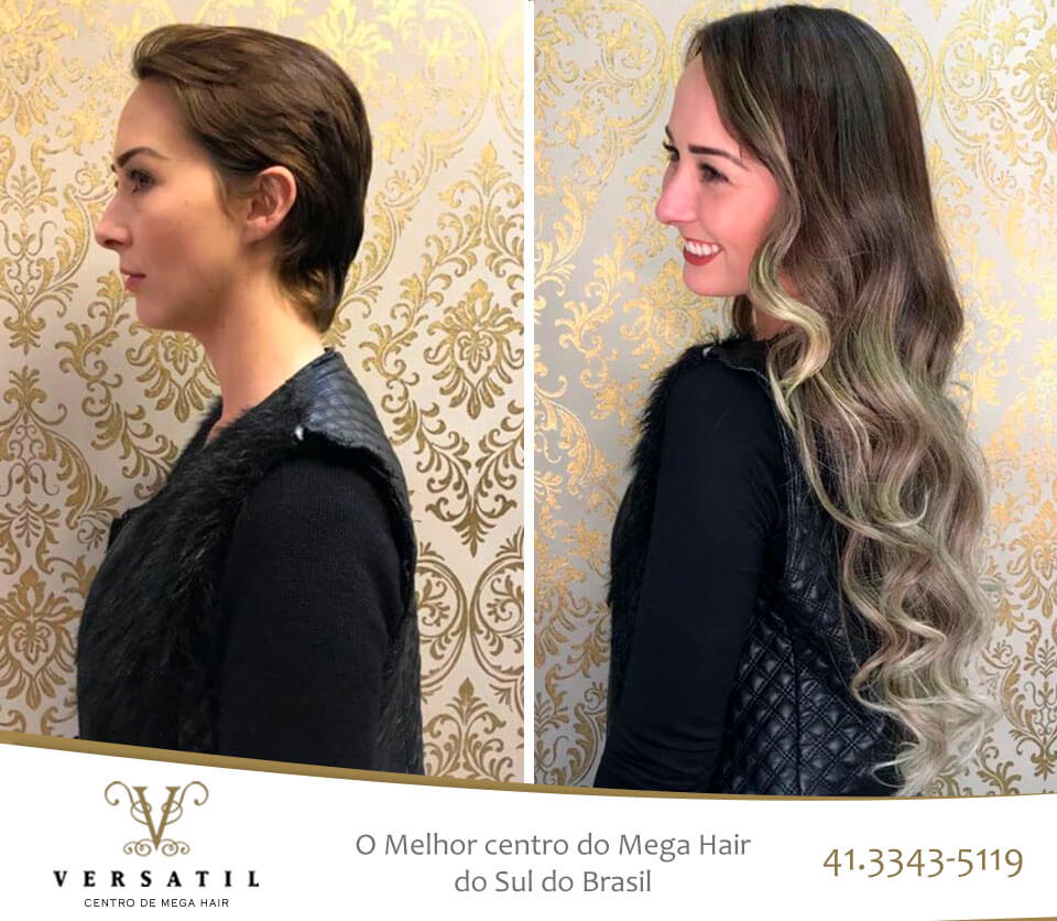 Cabelo super curto ficou longo com mega hair - Versátil Mega Hair