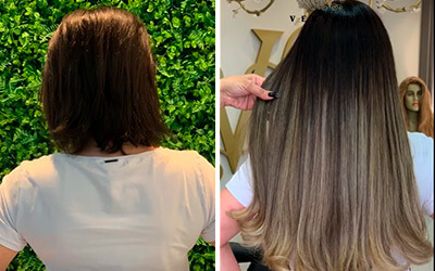 Mechas personalizadas da cor que deseja