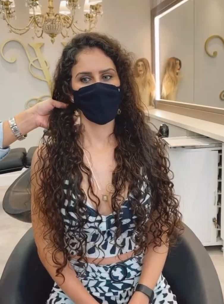 Mega Hair em cabelo cacheado